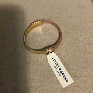 Lucky Brand two tone cuff bracelet